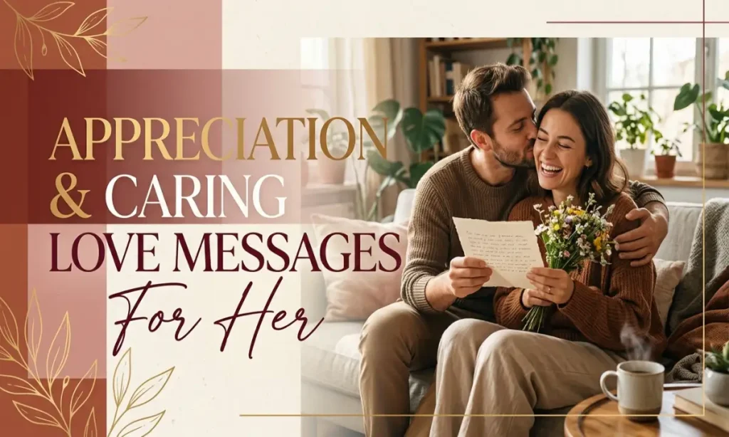 Appreciation And Caring Love Messages