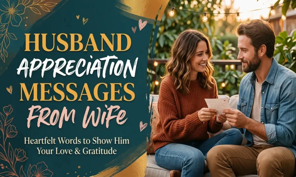 Appreciation Messages From Wife
