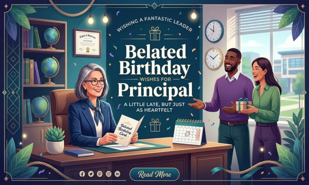 Belated Birthday Wishes For Principal
