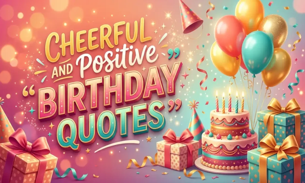 Cheerful And Positive Birthday Quotes