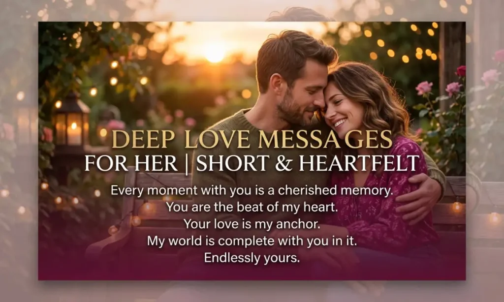 Deep Love Messages For Her Short