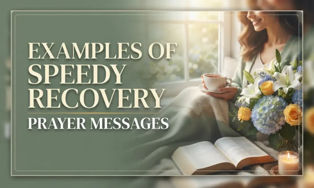 Examples Of Speedy Recovery