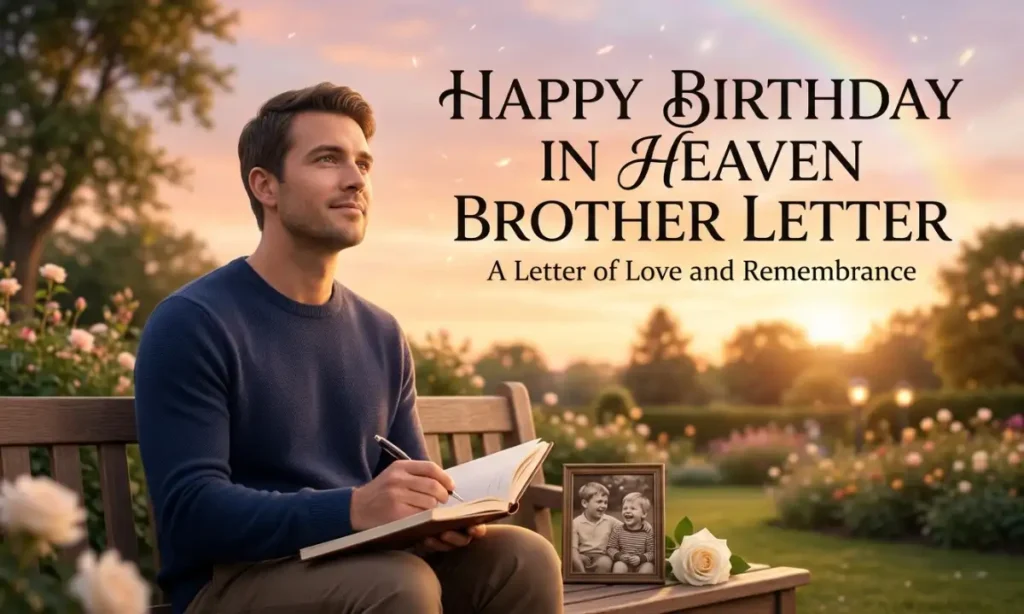 Happy Birthday In Heaven Brother Letter