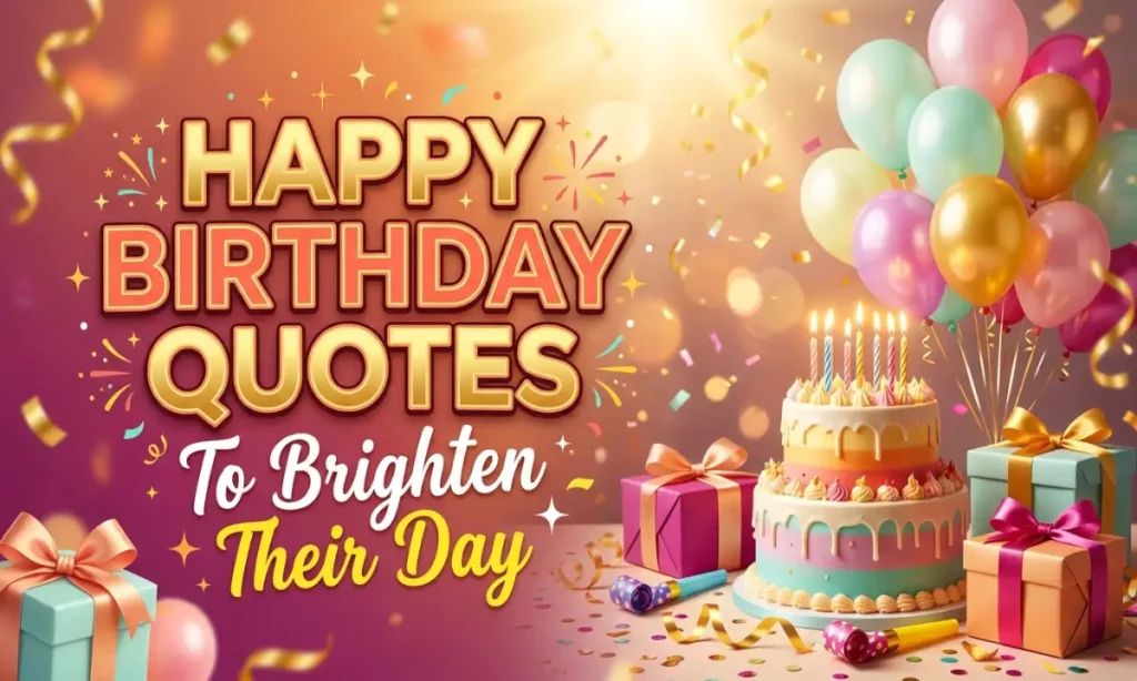 Happy Birthday Quotes To Brighten Their Day