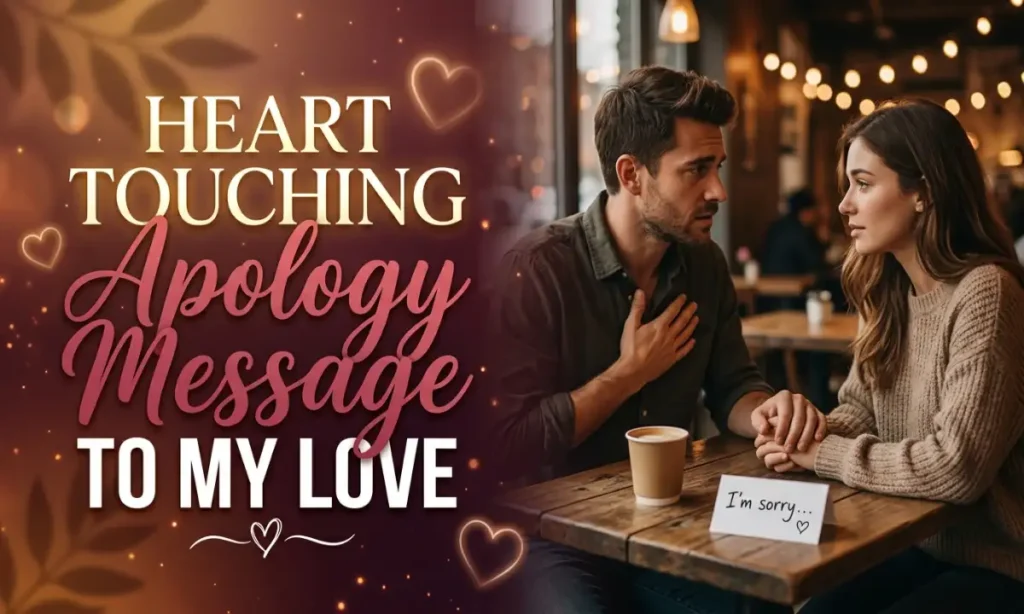 Heart Touching Apology Message To My Love