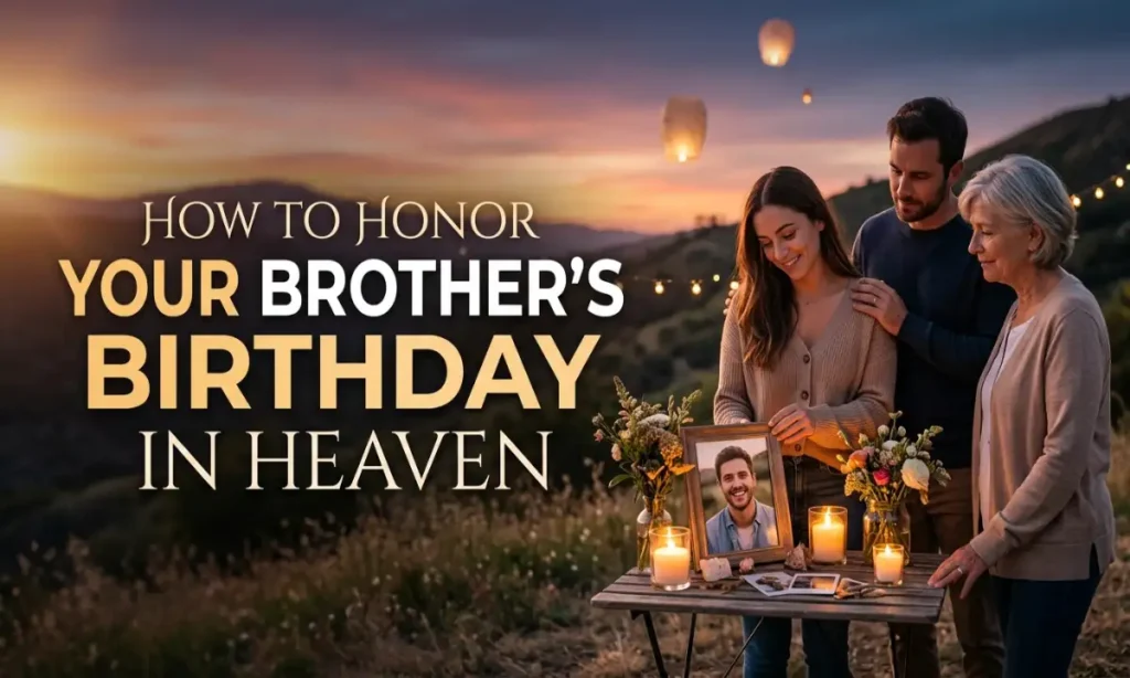How To Honor Your Brother Birthday In Heaven