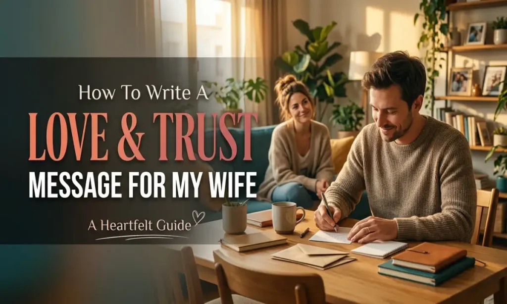 How To Write A Love And Trust Message