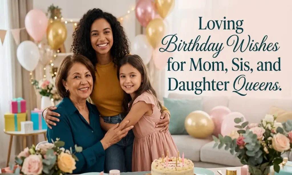 Mom, Sister, and Daughter Queens