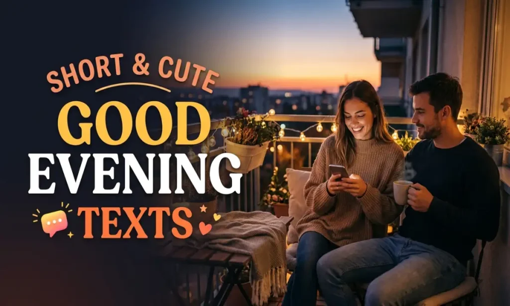 Short & Cute Good Evening Texts