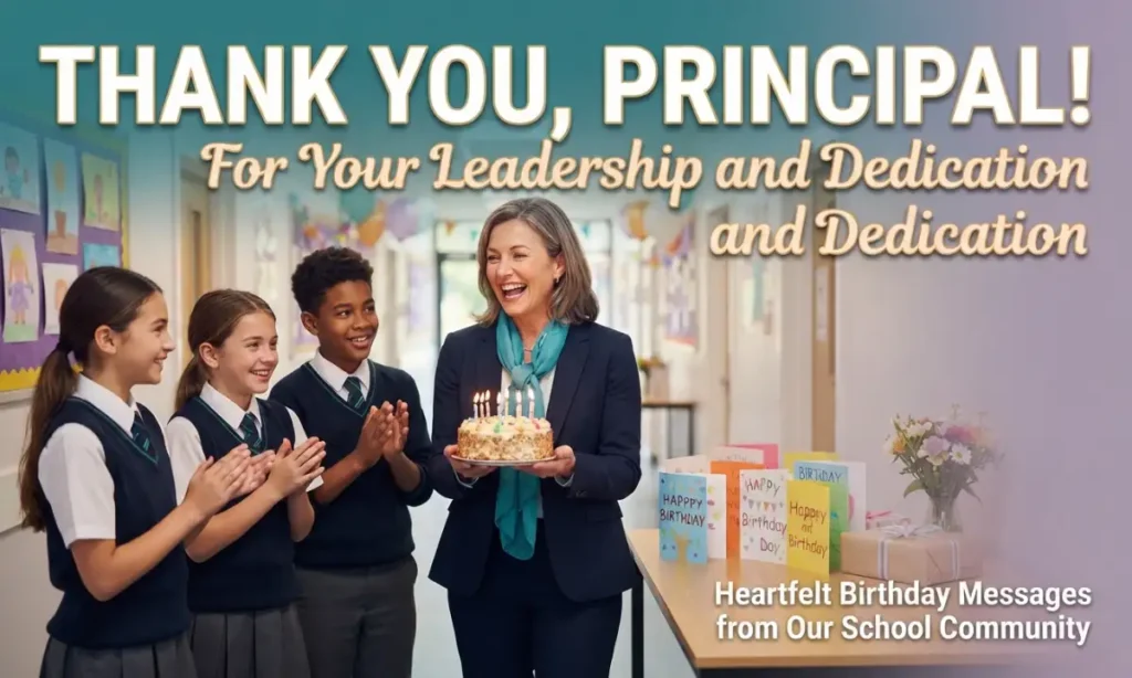 Thank You Birthday Messages For Principal