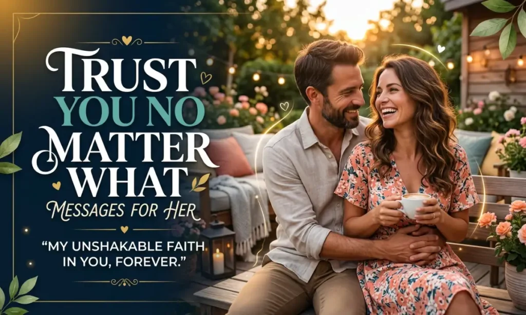Trust You No Matter What Messages