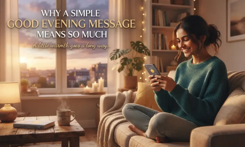 Why A Simple Good Evening Message