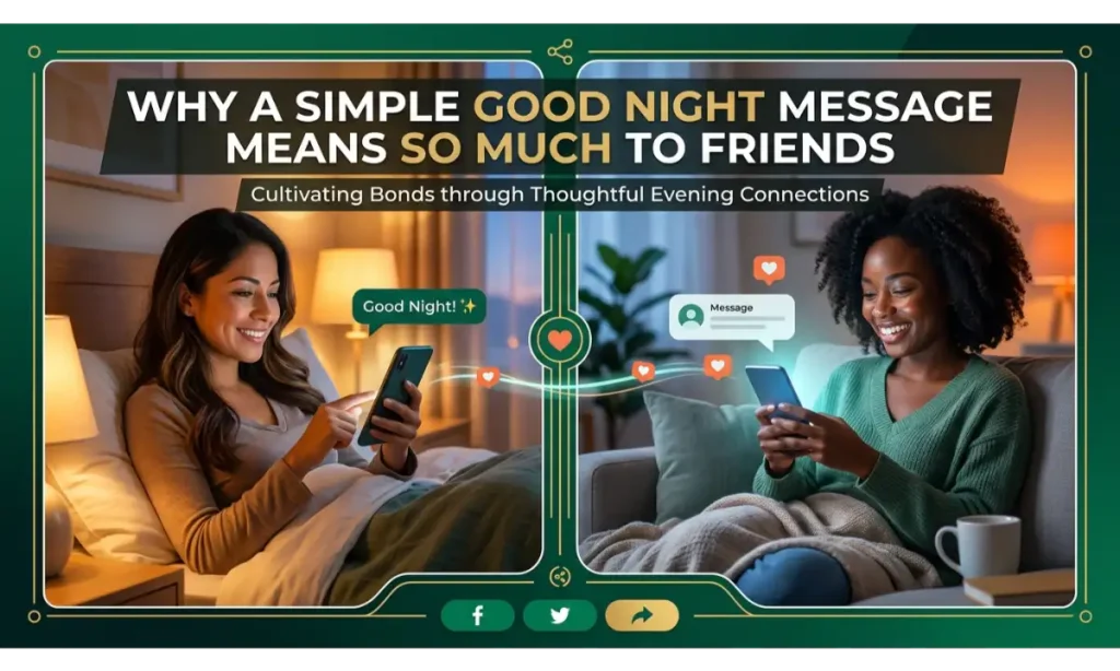 Why A Simple Good Night Message