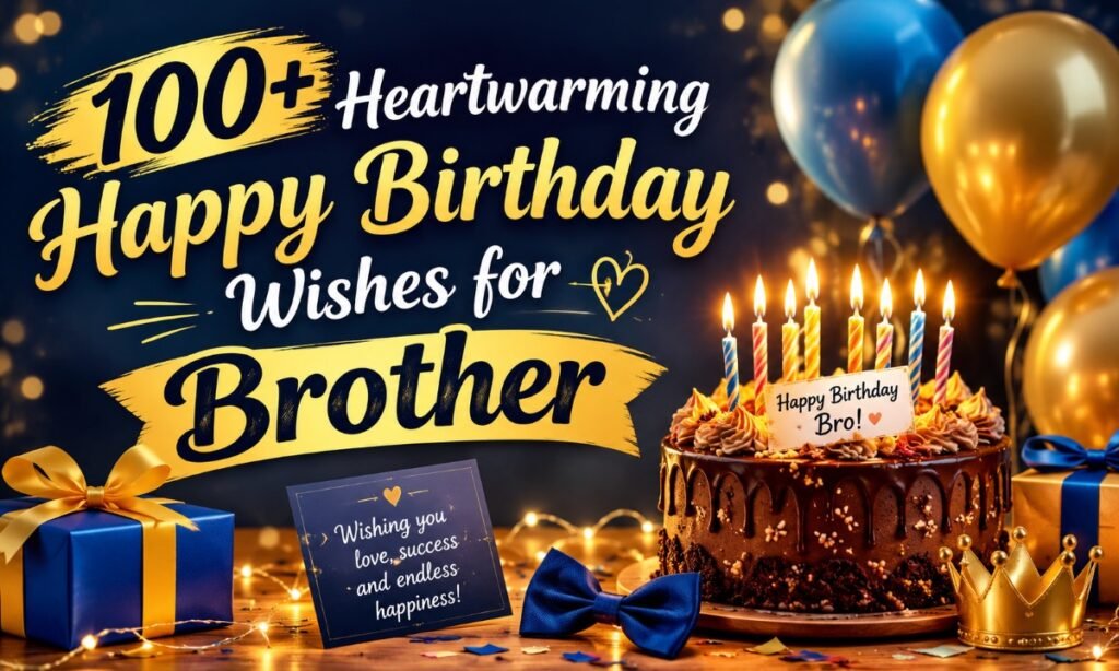 100+ Heartwarming Happy Birthday Wishes for Brother
