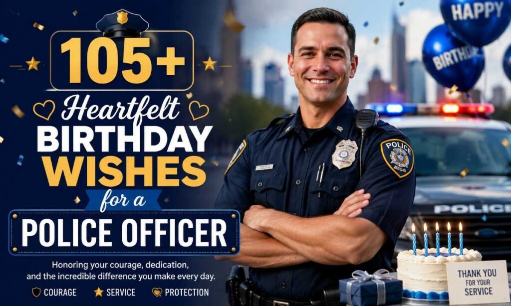 105+ Heartfelt Birthday Wishes for a Police Officer