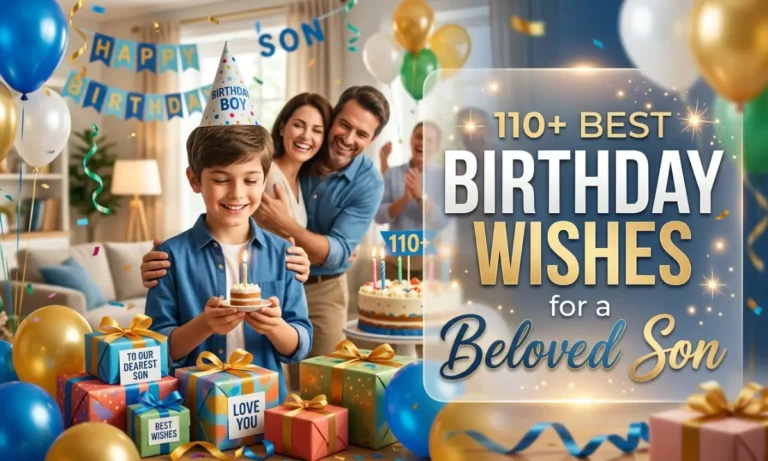 110+ Best Birthday Wishes for a Beloved Son