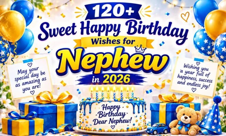 120+ Sweet Happy Birthday Wishes for Nephew