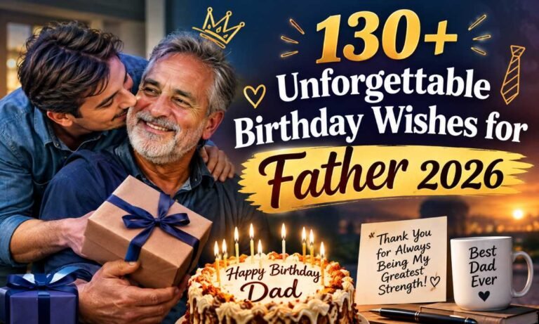 130+ Unforgettable Birthday Wishes for Father 2026