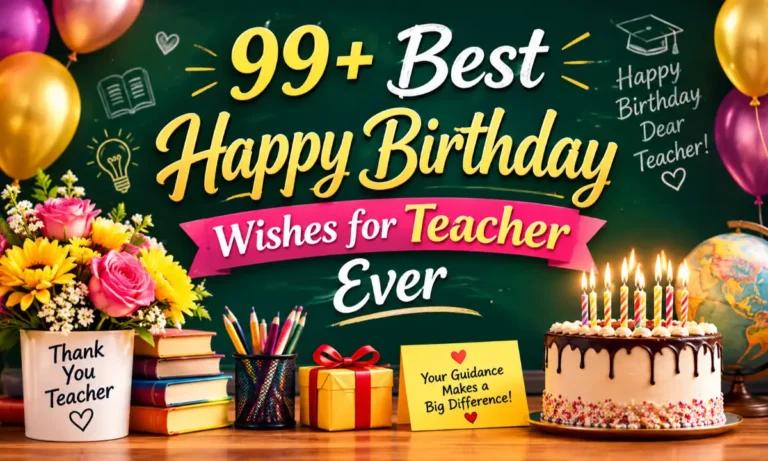 99+ Best Happy Birthday Wishes for Teacher Ever