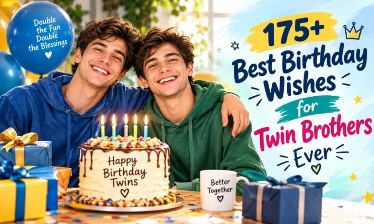 175+ Best Birthday Wishes for Twin Brothers Ever