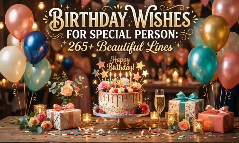 Birthday Wishes for Special Person