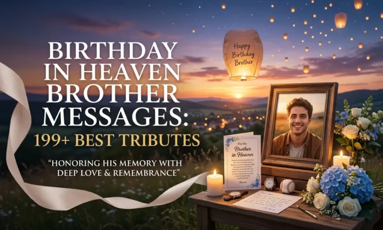 Birthday in Heaven Brother Messages