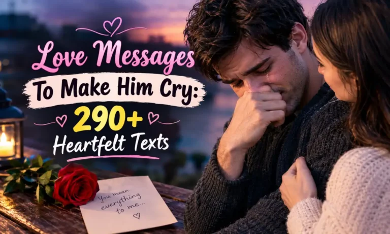 Love Messages To Make Him Cry