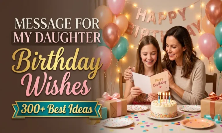 Message For My Daughter Birthday Wishes